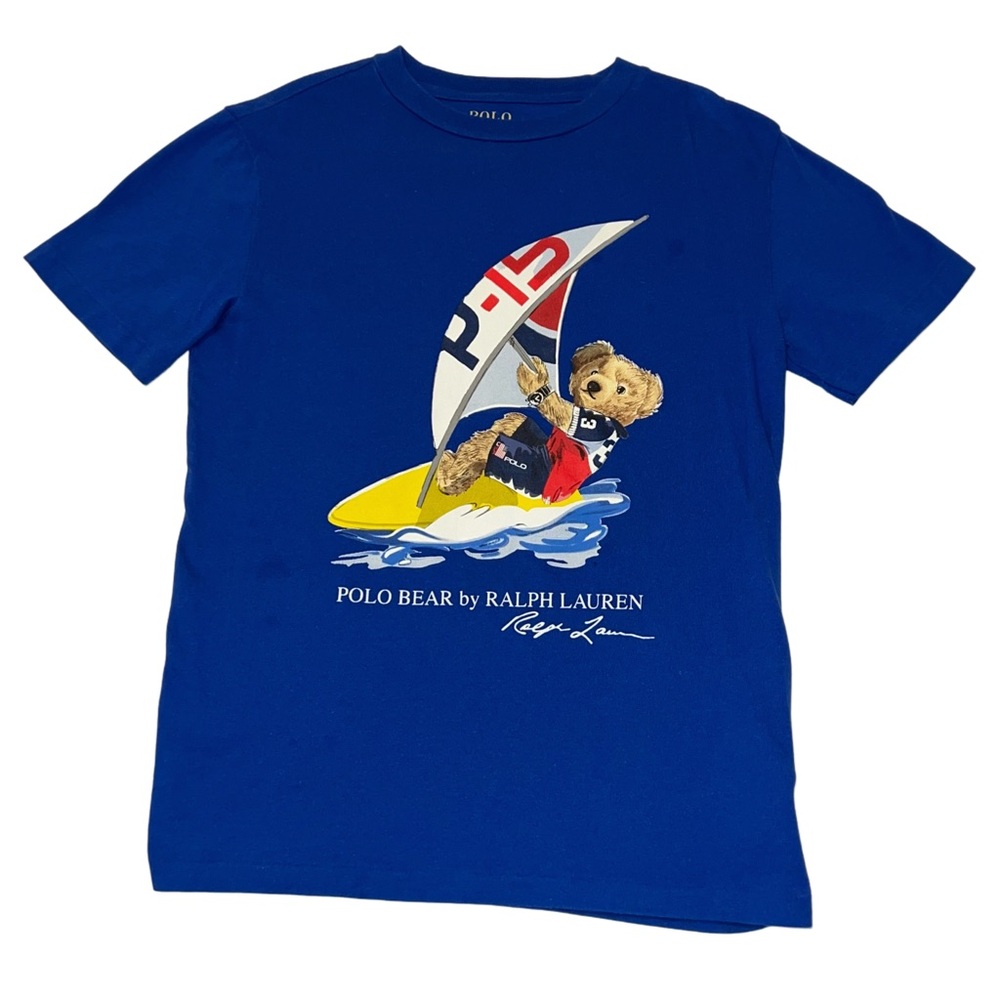 Polo by Ralph Lauren Blue Sailing Bear Tee